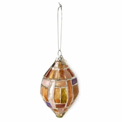 Boule de Noël ovale en verre Enfant Décoration De Fête