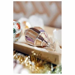 Boule de Noël ovale en verre Enfant Décoration De Fête