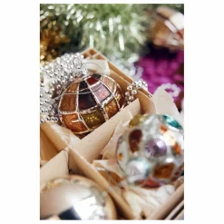 HKliving Boule de Noël ronde en verre|Enfant Décoration De Fête