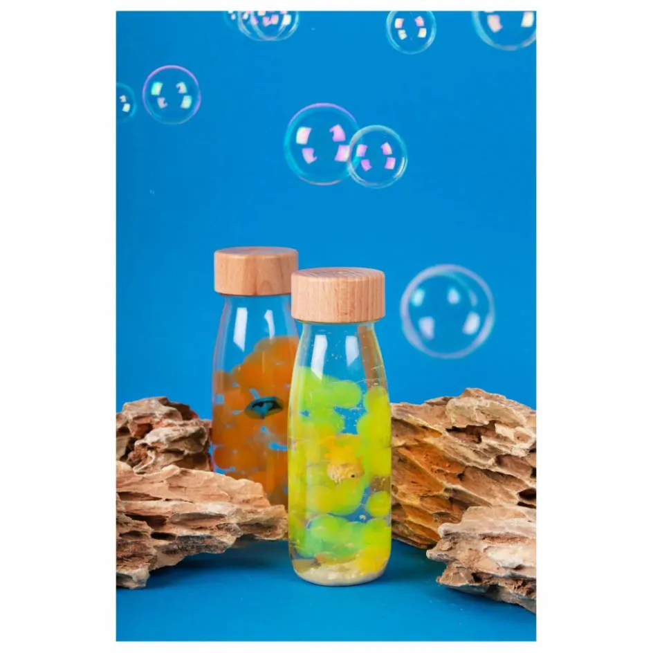 Clearance Petit Boum Bouteille sensorielle Poisson | Jaune