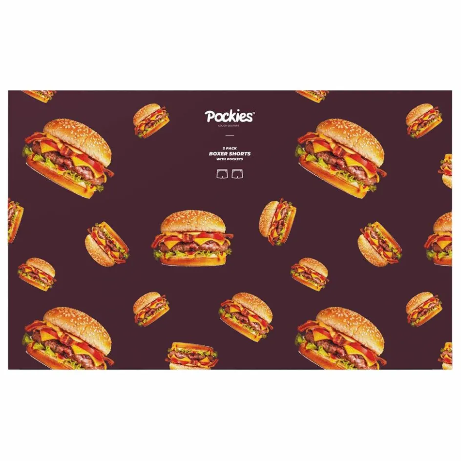 Homme Pockies Sous-Vêtements*Boxers Burger Pack 2 |