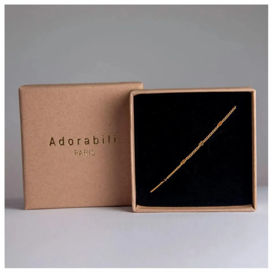 Sale Adorabili Bracelet Chaîne Coeur | Doré