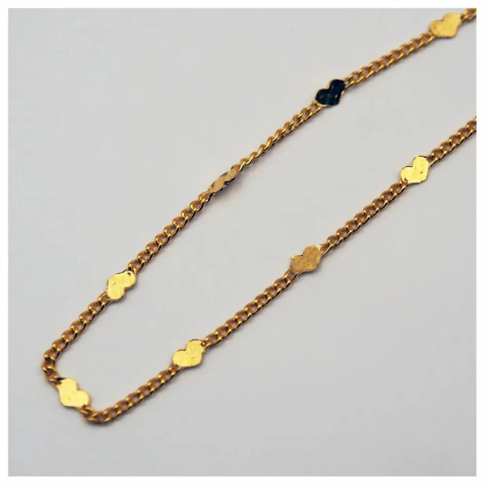 Sale Adorabili Bracelet Chaîne Coeur | Doré