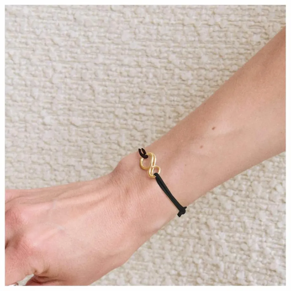 Clearance LAH Bracelet Cordon Mini-Infini | Noir