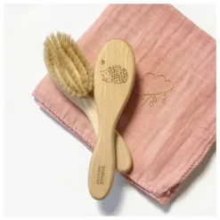 Outlet Barnabé aime le café Brosse à cheveux hérisson en et poils de soie Hêtre