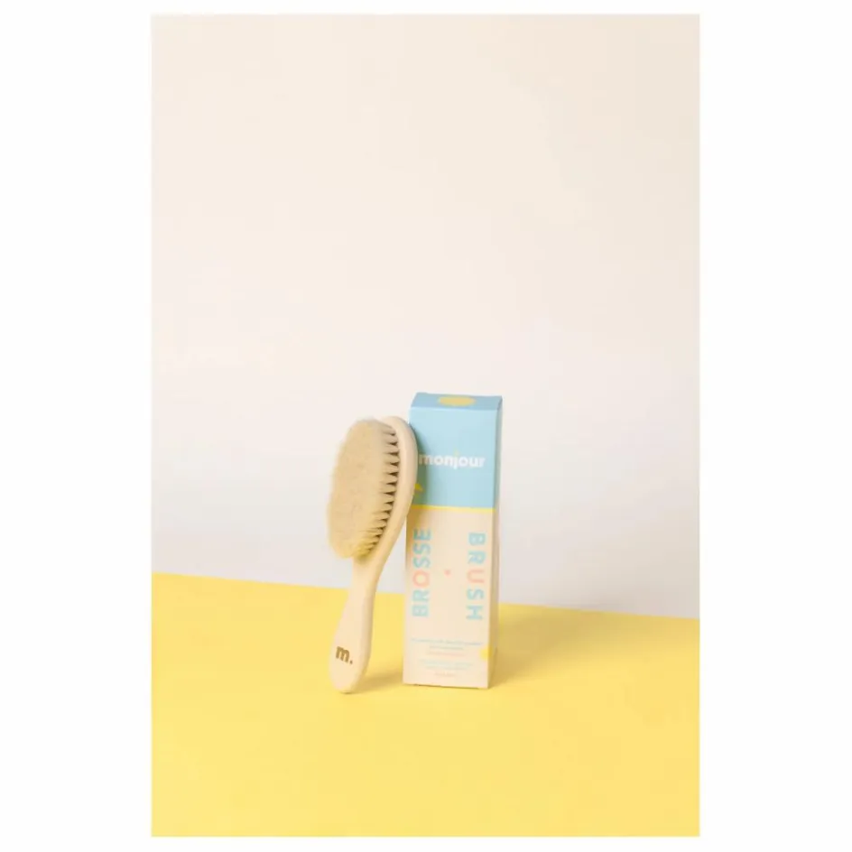 Brosse en poils de chèvre Ma première brosse Enfant Soins Bébé Et La Beauté|Accessoires De Beauté