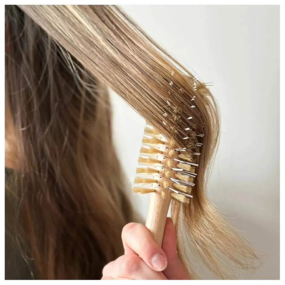 Bachca Brosse ronde brushing en poils de sanglier ||Homme/Femme Soins, Wellness|Accessoires
