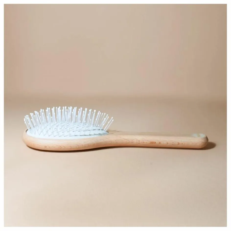 New Bachca Brosse Universelle en poils de sanglier | Bois clair