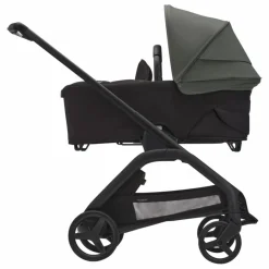 Bugaboo Dragonfly Poussette citadine complète châssis noir | Vert forêt