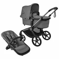 Best Bugaboo Fox 5 Renew - Poussette tout-terrain complète châssis graphite | Gris
