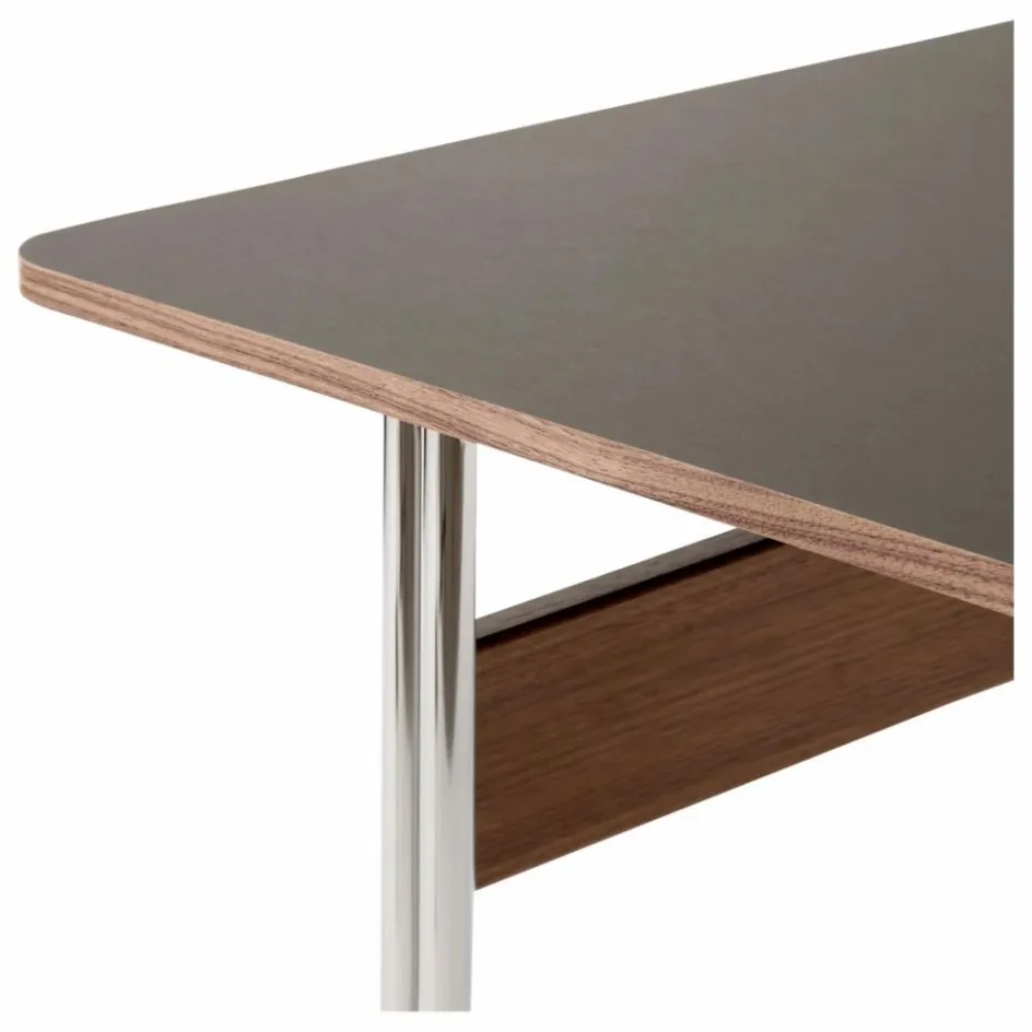 & Tradition Tables, Bureaux*Bureau Pavilion AV16, piètement chromé |