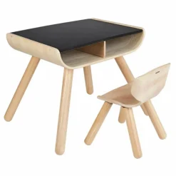 Sale Bureau pour enfant - Plateau noir en planwood Enfant Bureaux, Tables Enfant