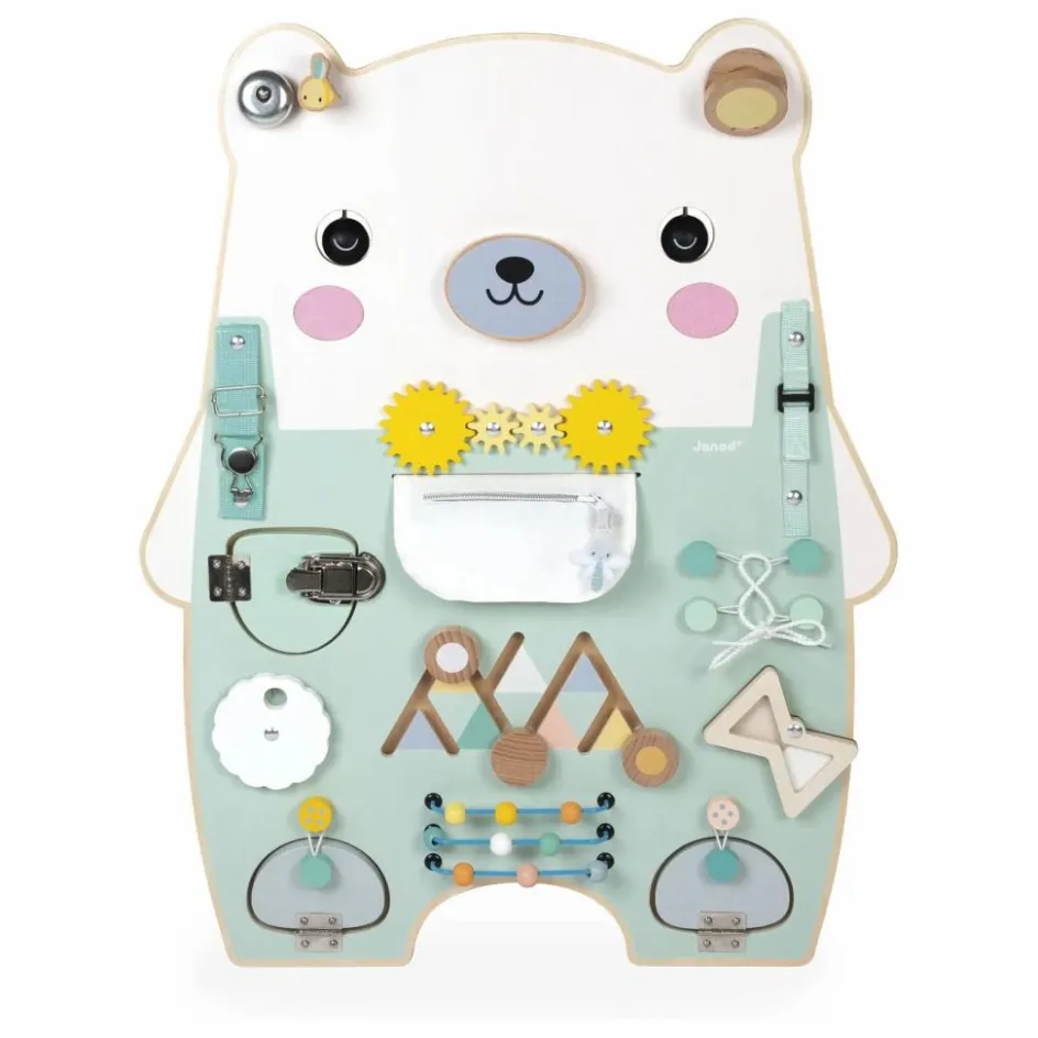 Janod Busy board Ourson| Jouets D'Éveil|Jouets D'Éveil