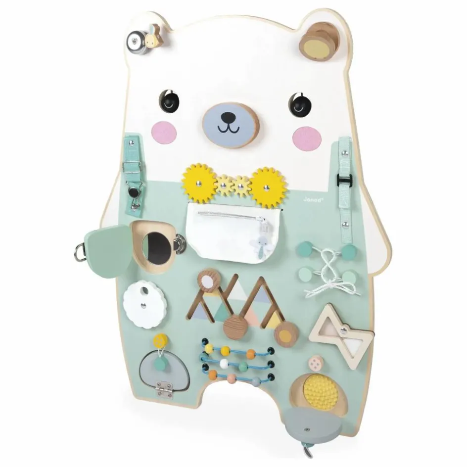 Janod Busy board Ourson| Jouets D'Éveil|Jouets D'Éveil