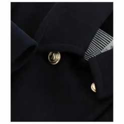 New Petit Bateau Caban Double Boutonnage Laine | Bleu nuit