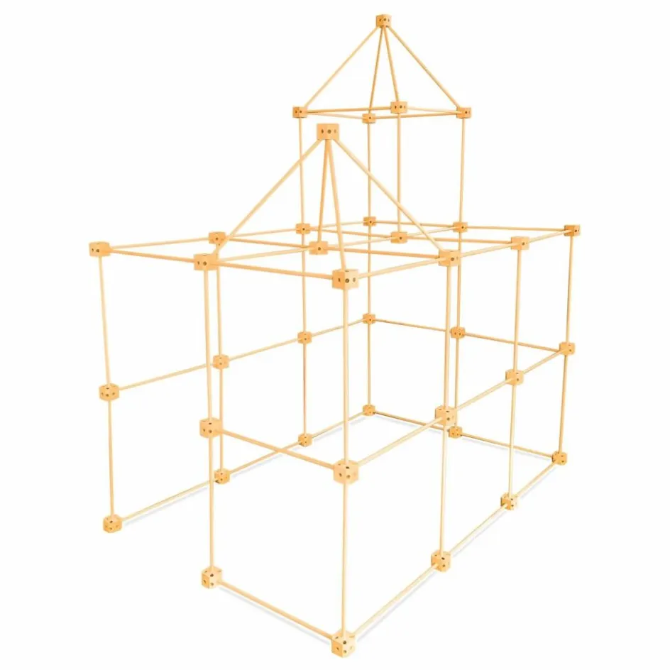 Discount Sarbakane Cabane à construire - Pack Castor - 111 pièces Bois clair
