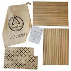 Discount Sarbakane Cabane à construire - Pack Castor - 111 pièces Bois clair