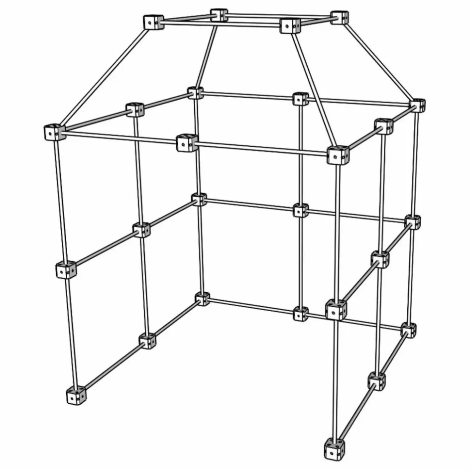 Discount Sarbakane Cabane à construire - Pack Castor - 111 pièces Bois clair