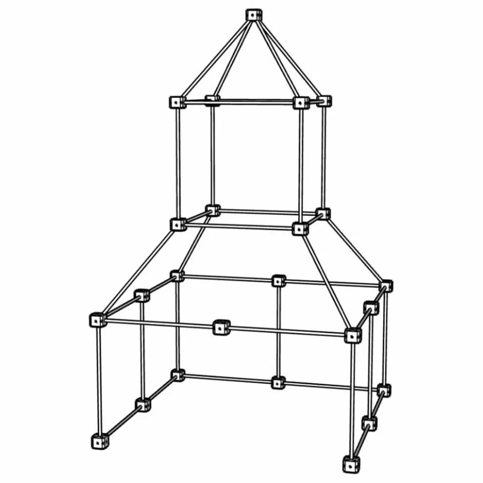 Online Cabane à construire - Pack Ecureuil - 72 pièces Tipis, Cabanes