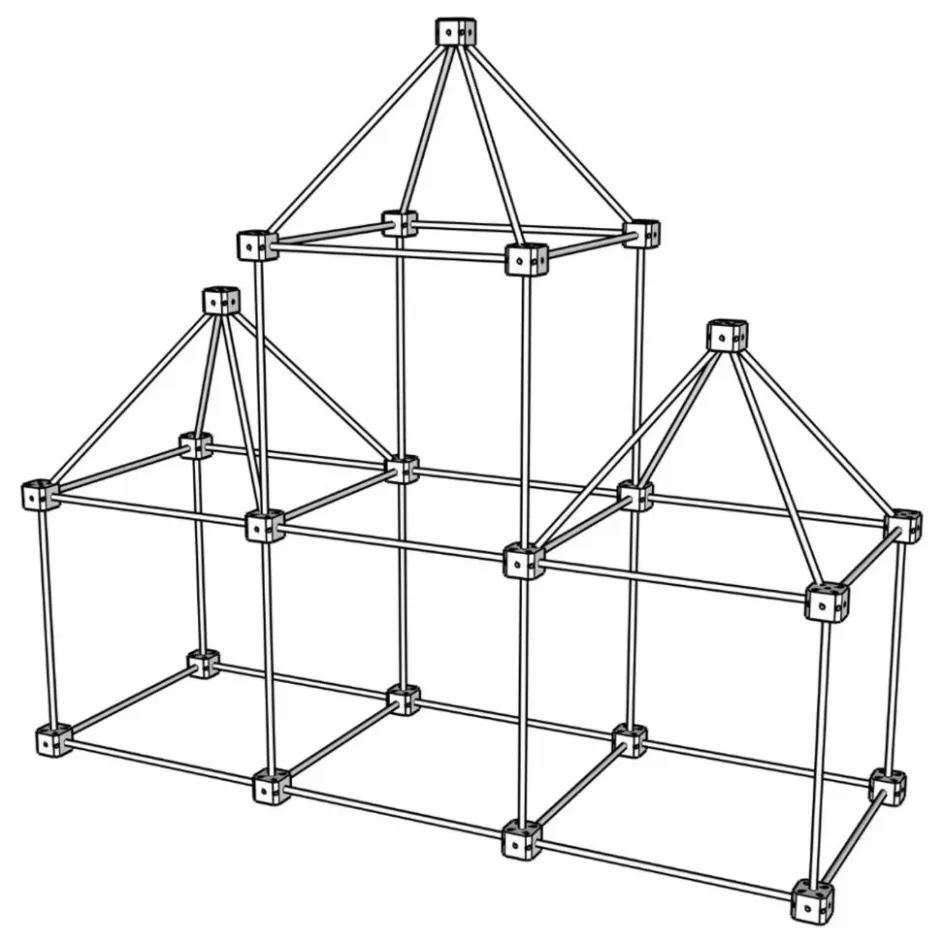 Online Cabane à construire - Pack Ecureuil - 72 pièces Tipis, Cabanes