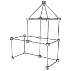 Sarbakane Tipis, Cabanes*Cabane à construire - Pack Libellule - 43 pièces