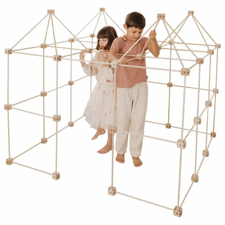 Discount Cabane à construire - Pack Grizzly - 155 pièces Tipis, Cabanes