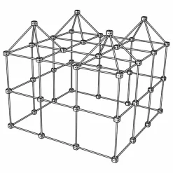 Discount Cabane à construire - Pack Grizzly - 155 pièces Tipis, Cabanes