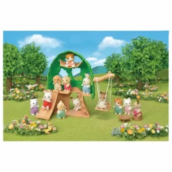 Sylvanian Families Cabane des bébés et bébé écureuil Multicolore