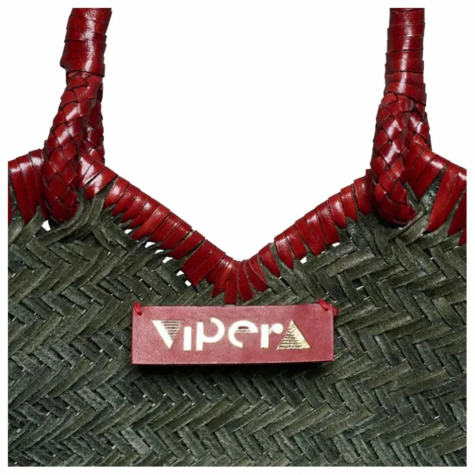 Femme Vipera Cabas*Cabas Crudelia Bicolore Cuir |