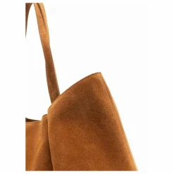 Online Elleme Cabas Dimple Suède | Cognac