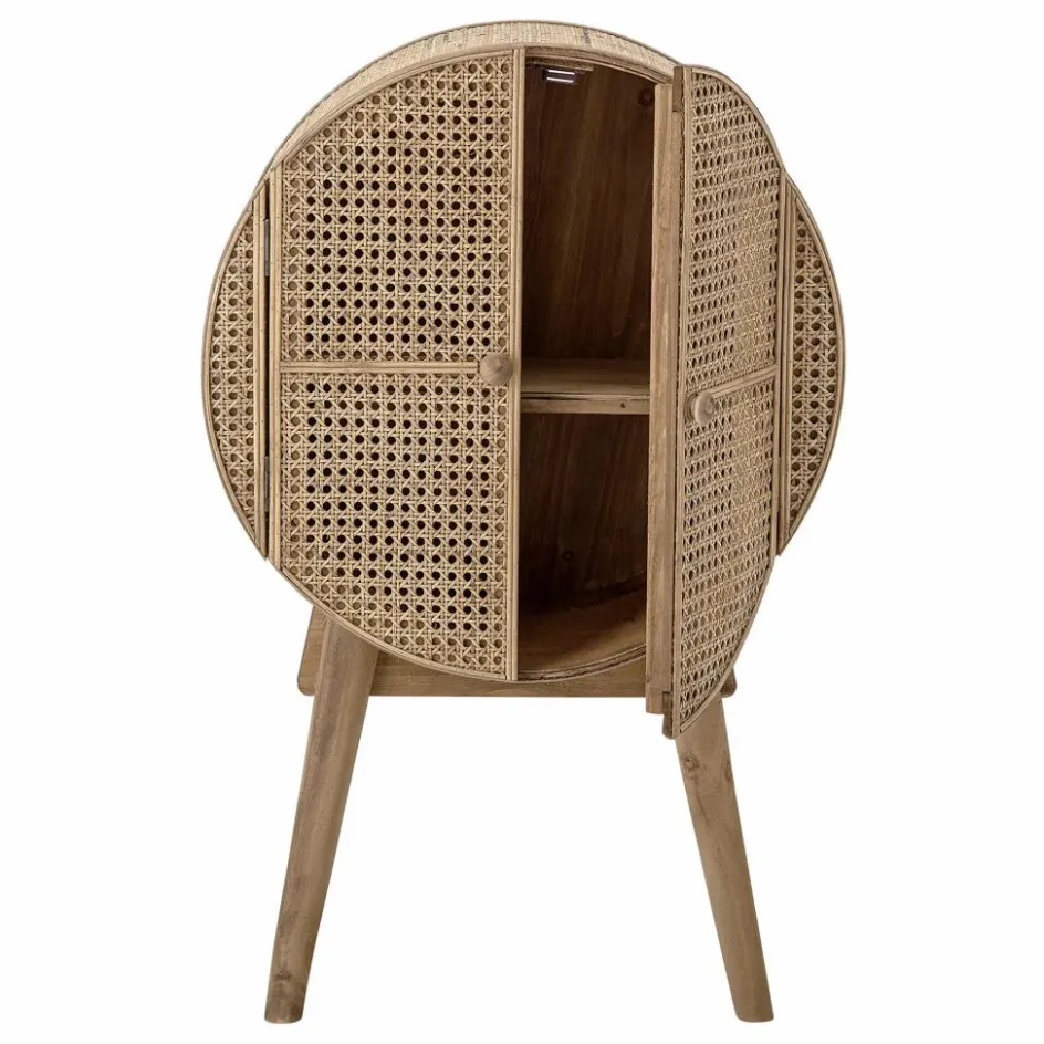 New Bloomingville Cabinet rond Otto en cannage Naturel