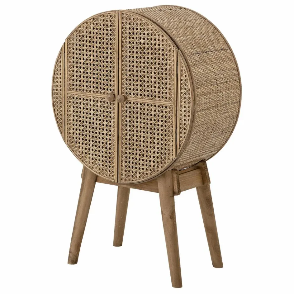 New Bloomingville Cabinet rond Otto en cannage Naturel