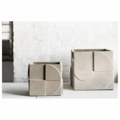 Serax Cache pot Seventies en béton || Vases, Objets Déco