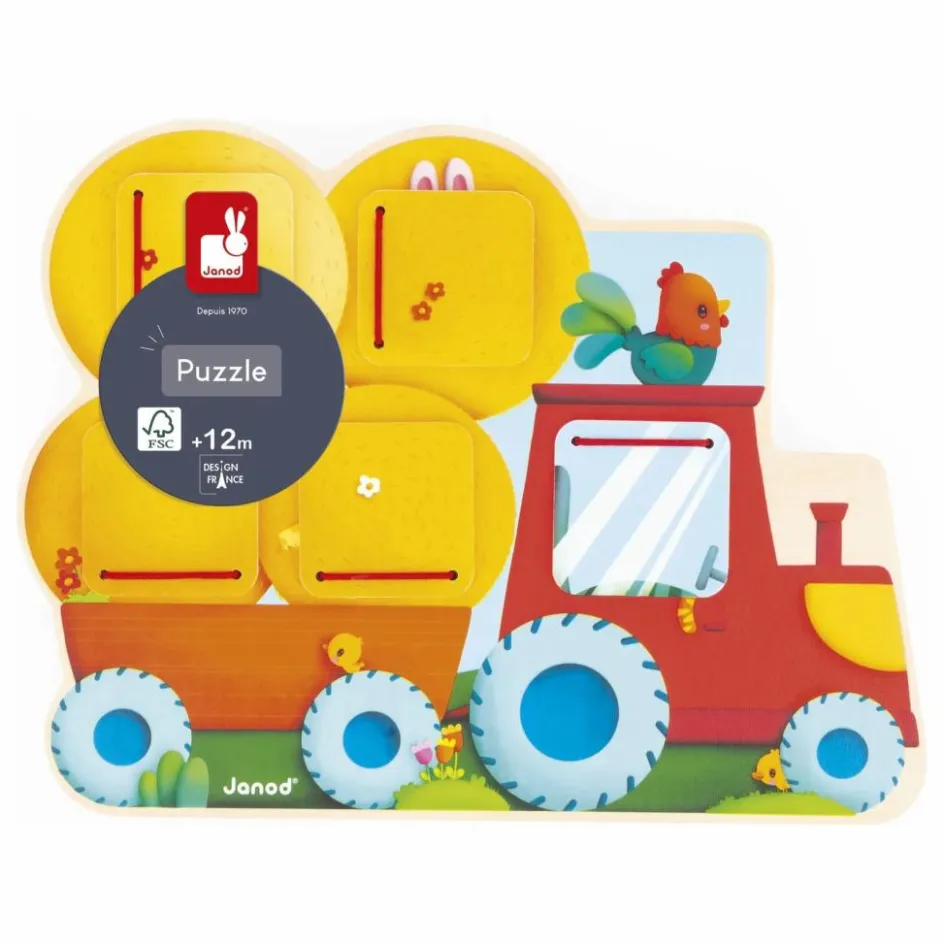 Janod Jouets D'Éveil|Jouets D'Éveil*Cache-cache tracteur