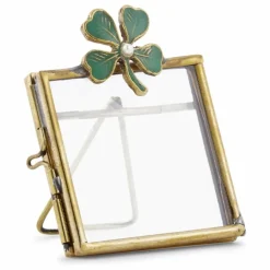 Doing Goods Cadre photo en laiton Lucky Clover | Doré