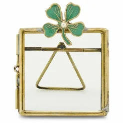 Doing Goods Cadre photo en laiton Lucky Clover | Doré