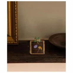 Doing Goods Cadre photo en laiton Lucky Clover | Doré