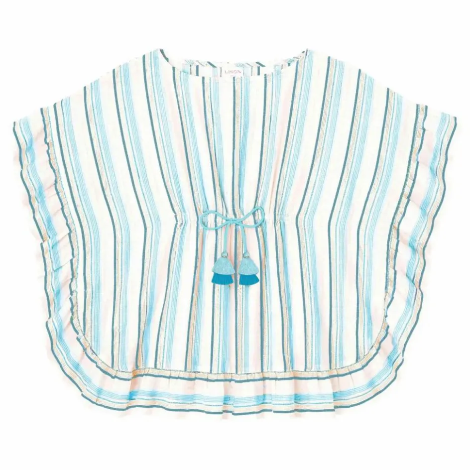 Hot Caftan Bahia Rayé Métallisé | Enfant Robes, Combinaisons|Robes, Combinaisons