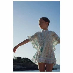 Hot Caftan Bahia Rayé Métallisé | Enfant Robes, Combinaisons|Robes, Combinaisons
