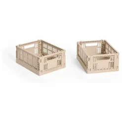 Hay Petits Rangements*Cagettes pliables Crate - Set de 2 |