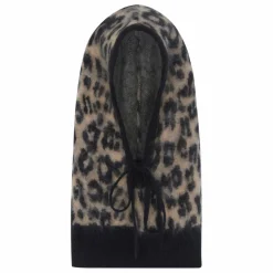 Clearance Cagoule Sybel Fluffly Léopard Cachemire | Femme Bonnets, Chapeaux