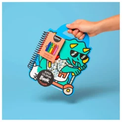 Omy Cahier de coloriage avec stickers Dino| Loisirs Créatifs