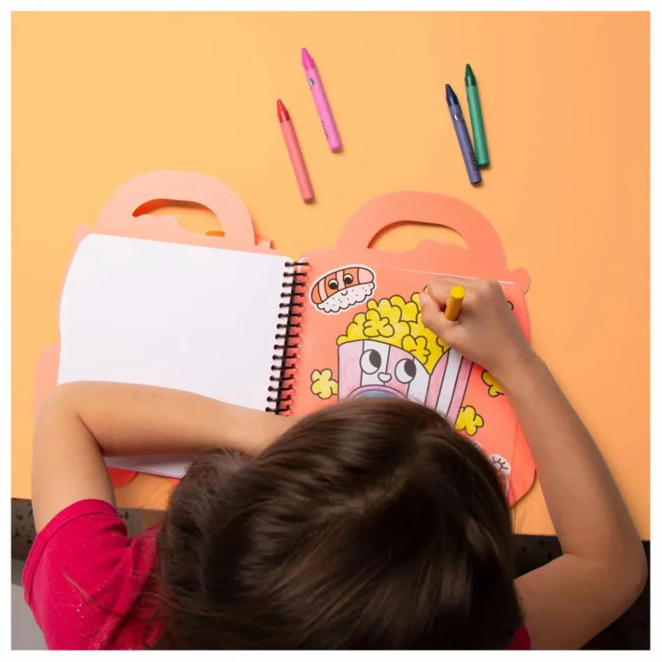 Best Omy Cahier de coloriage avec stickers Yummy Orange