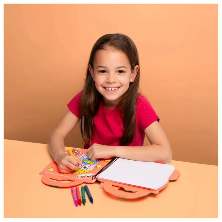 Best Omy Cahier de coloriage avec stickers Yummy Orange