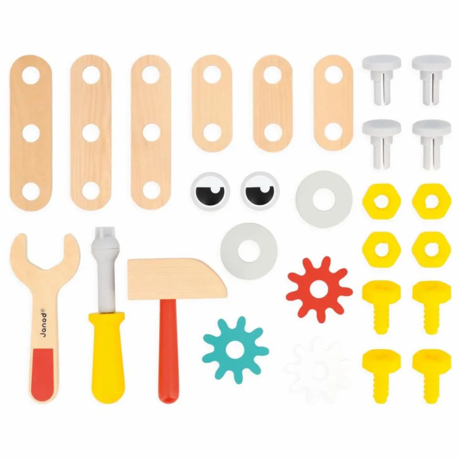 Janod Caisse à outils Robot Brico'Kids| Bricolage