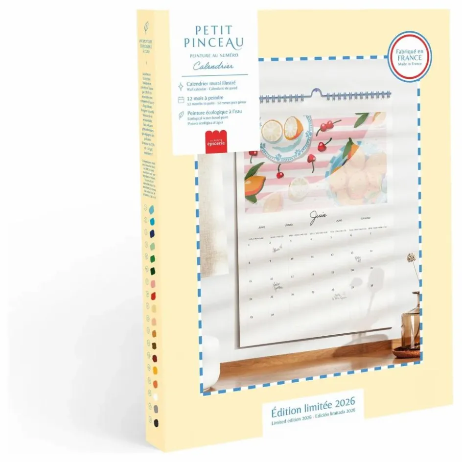 La Petite Épicerie Calendrier à peindre 2026 Multicolore