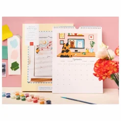 La Petite Épicerie Calendrier à peindre 2026 Multicolore