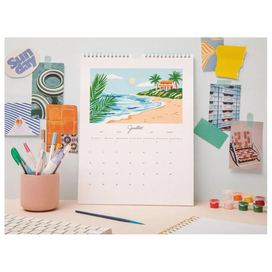 La Petite Épicerie Calendrier à peindre 2026 Multicolore