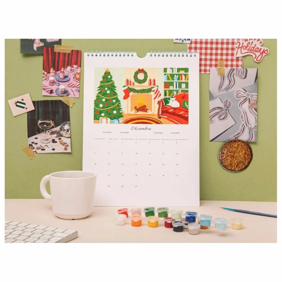 La Petite Épicerie Calendrier à peindre 2026 Multicolore