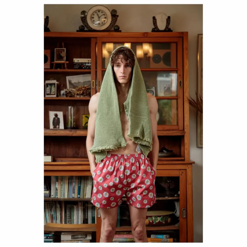 Homme Pockies Sous-Vêtements*Caleçon Red Flowers |